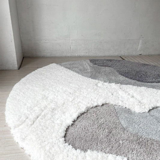 グラムスタイル GLAM STYLE ムクーラ Mucoura シャギーラグ カーペット 円形 Φ160cm定価￥19.900- 廃盤 ★