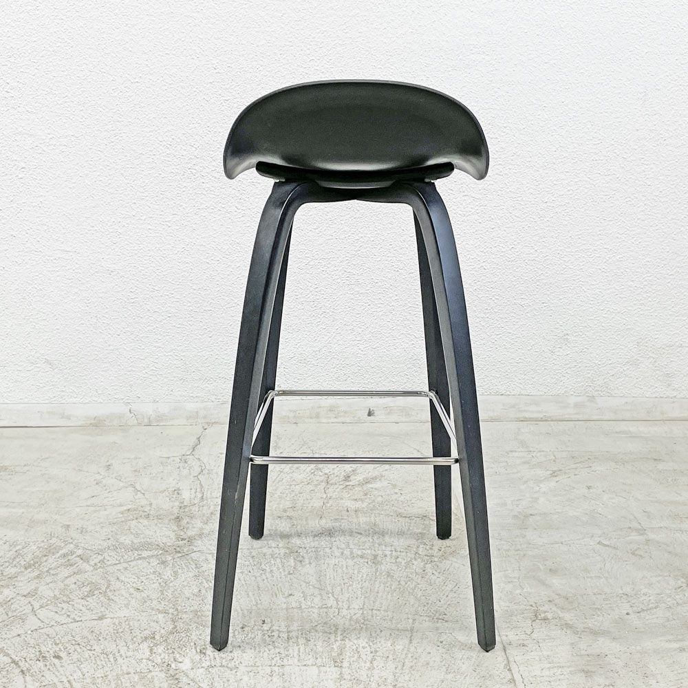グビ GUBI 3D バースツール Bar Stool カウンターチェア KOMPLOT DESIGN ブラック ウォールナット材 デンマーク 定価281,462円 B 〓