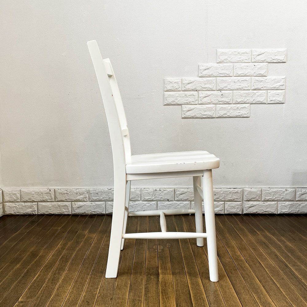 モモナチュラル MOMO Natural ランド LAND チェア ダイニングチェア ホワイトペイント カントリースタイル ◎