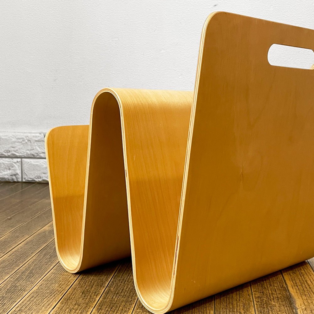 オッフィー offi マガジンラック マグスタンド MAG STAND バーチ材 プライウッド Eric Pfeiffer デザイン MoMA ミッドセンチュリーモダン 廃番 ◎
