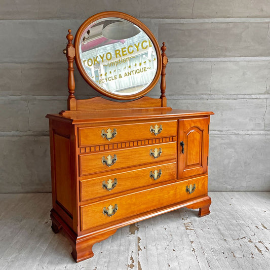横浜ダニエル Daniel S-403 チェストドレッサー 4段 樺桜材 アーリーアメリカン クラシカルデザイン 参考定価約51万円♪