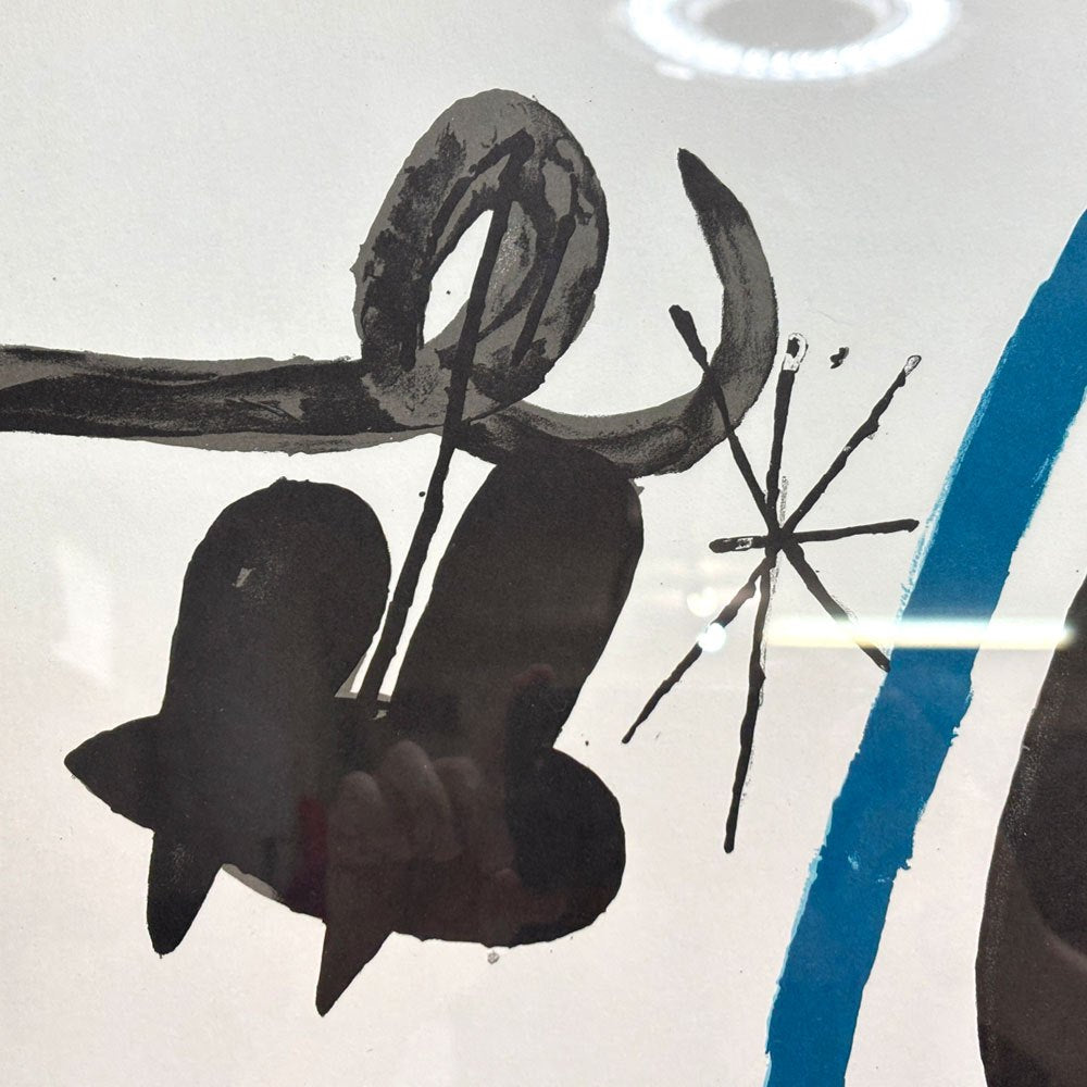 ジョアン・ミロ Tres llibres de JOAN MIRÓ 1970 限定5枚 リトグラフ アートフレーム ポスター  56.5×77cm 額装品 ●