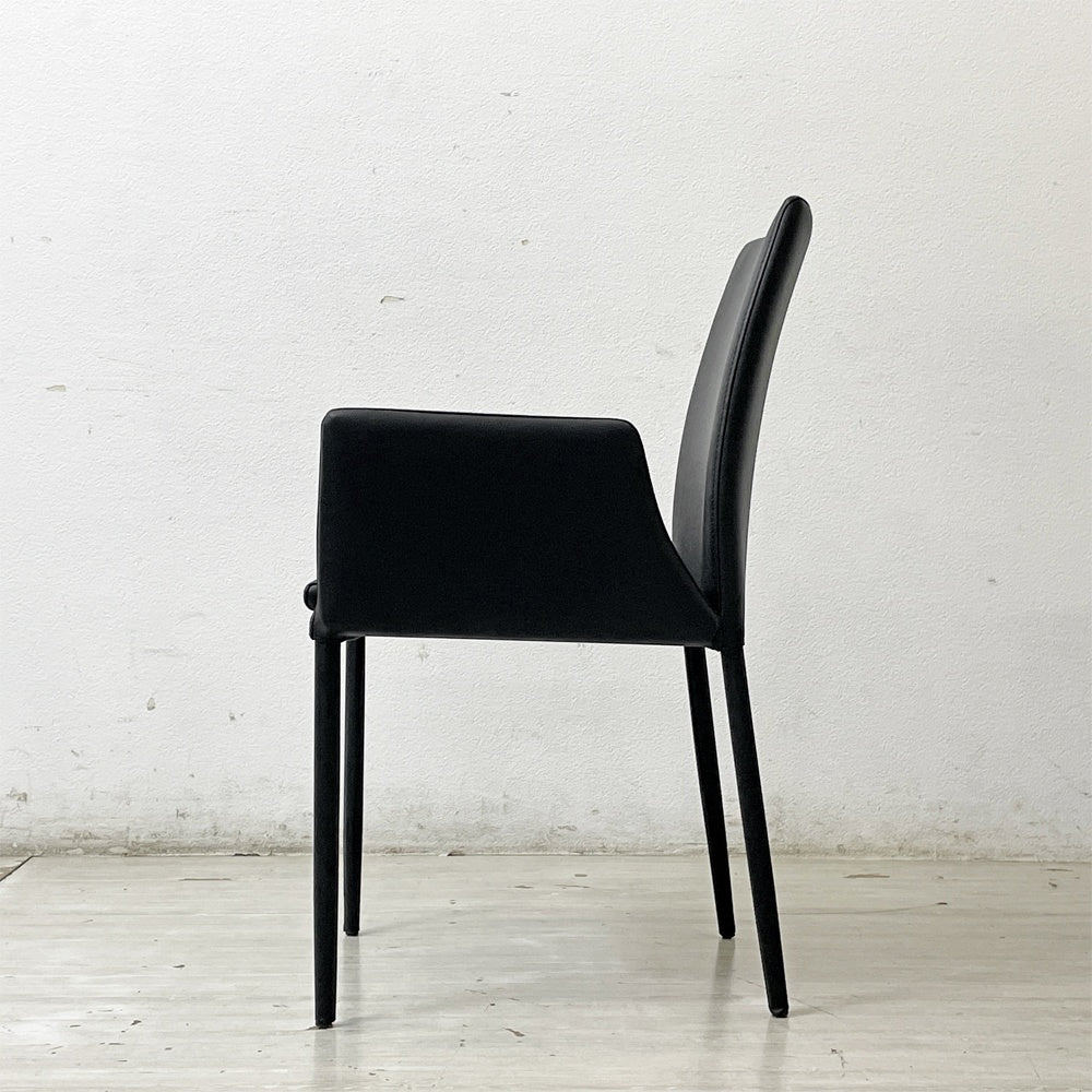 アビタスタイル AbitaStyle アマンダ Amanda アームチェア ダイニングチェア リサイクルレザー モダンデザイン B ●