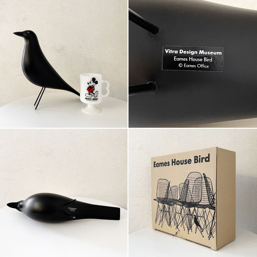 ヴィトラ vitra イームズハウスバード Eames House Bird 木製オブジェ W27cm ブラック 箱付 定価￥30,800- ◎