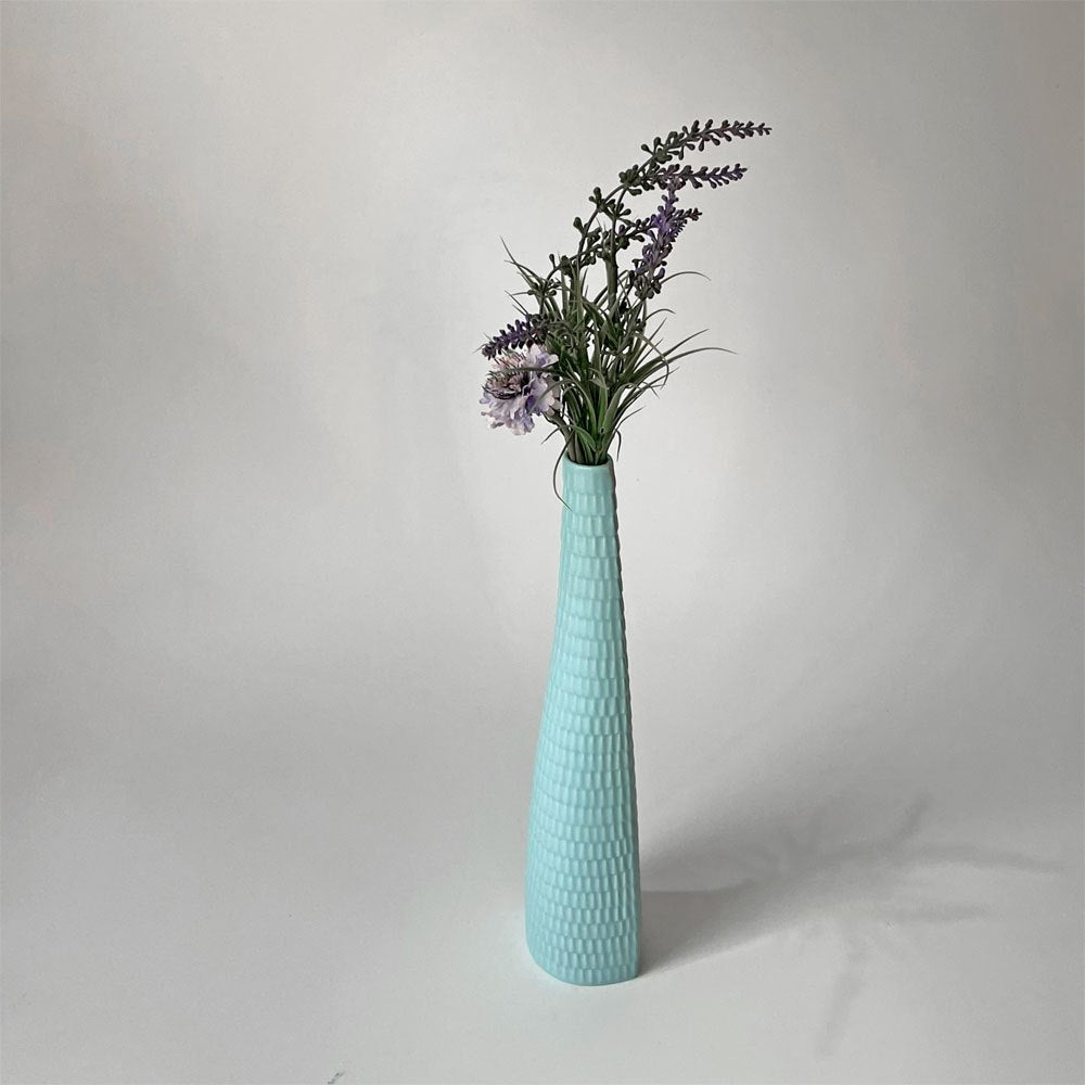 グスタフスベリ GUSTAVSBERG レプティル Reptil フラワーベース 花瓶 スティグ・リンドベリ Stig Lindberg 北欧 ビンテージ ライトブルー H31cm ★