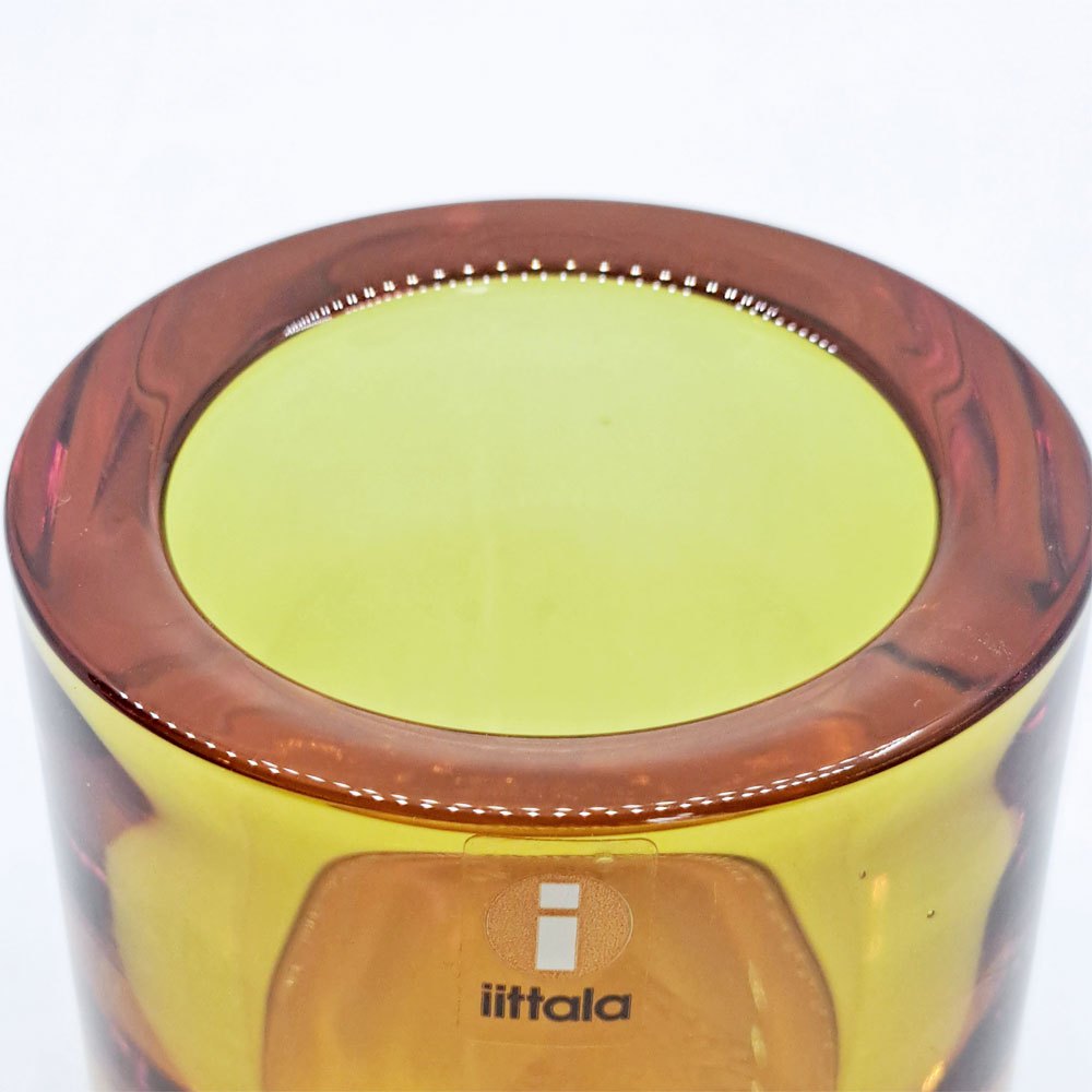 イッタラ iittala マリメッコ marimekko キビ kivi キャンドルホルダー ローズオリーブ 60mm ヘイッキ・オルヴォラ B ●