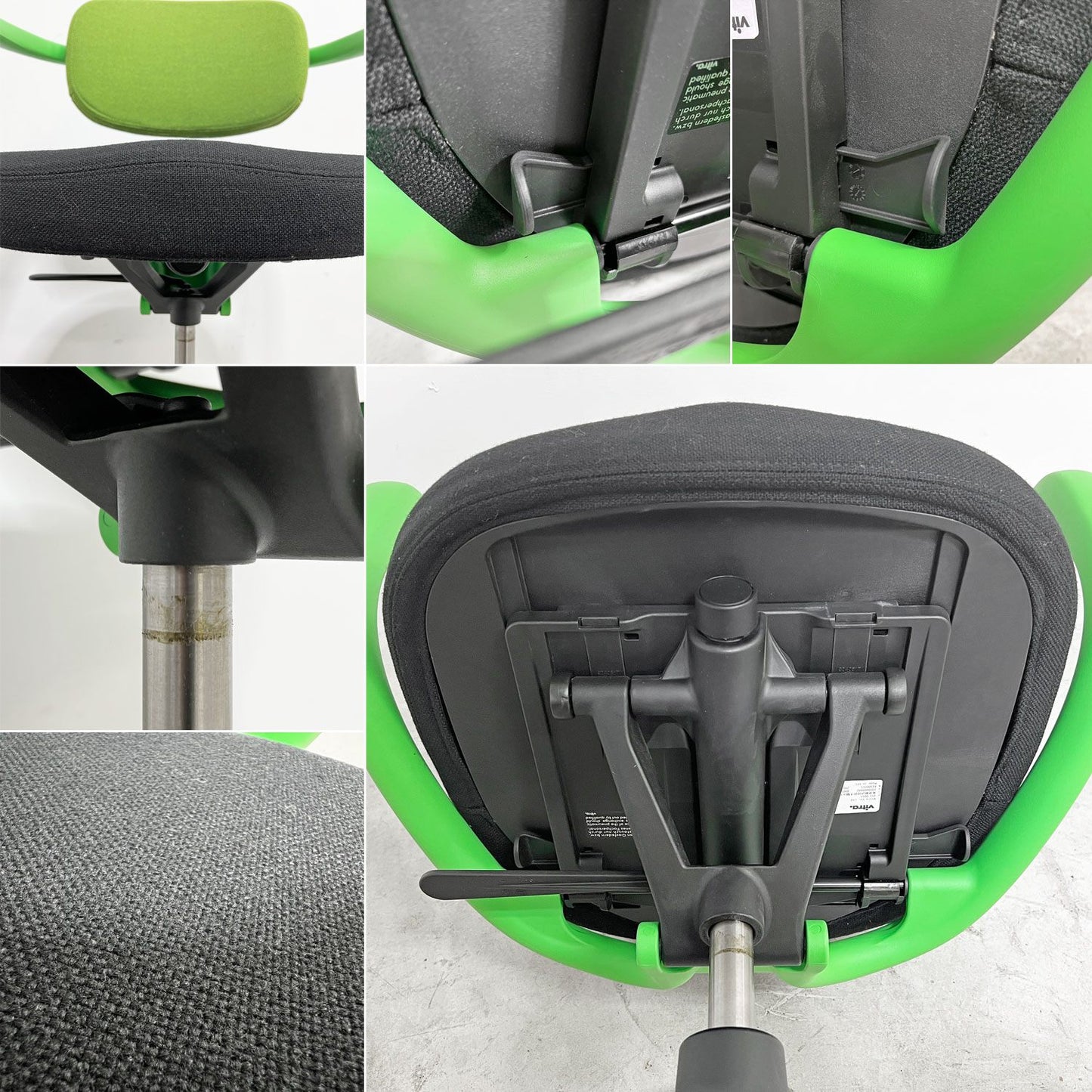 ヴィトラ vitra オールスター Allstar オフィスチェア デスクチェア グリーン × ブラック ファブリック コンスタンチン・グルチッチ 参考定価￥163,900- ●