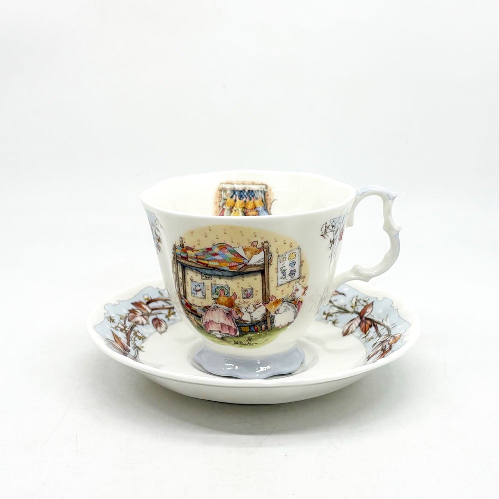 ロイヤルドルトン Royal Doulton ブランブリーヘッジ ティーカップ＆ソーサー 1999年限定品 イギリス 箱付き B ●