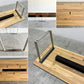 カンディハウス CONDE HOUSE スレッド ダイニング ソリッド テーブル SLED Dining Solid Table 無垢楢材天板 × 稀少 ステンレス脚 オーク W230×D100.5cm オフィスデスク ミーティングテーブル 参考価格合計￥733,700以上の品 状態良好  〓