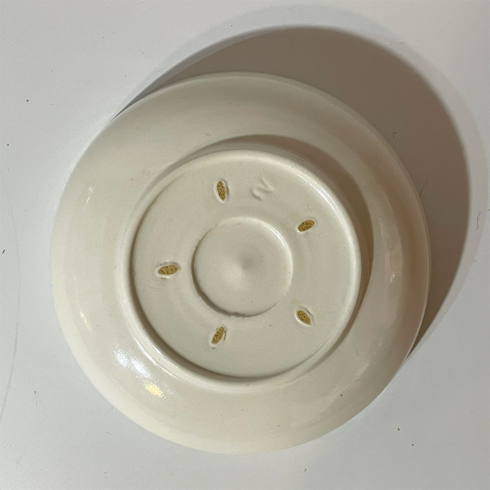 岡田直人 Naoto Okada ふちしのぎ 浅鉢 ボウル プレート 13cm 器 陶芸家 現代作家 B ★