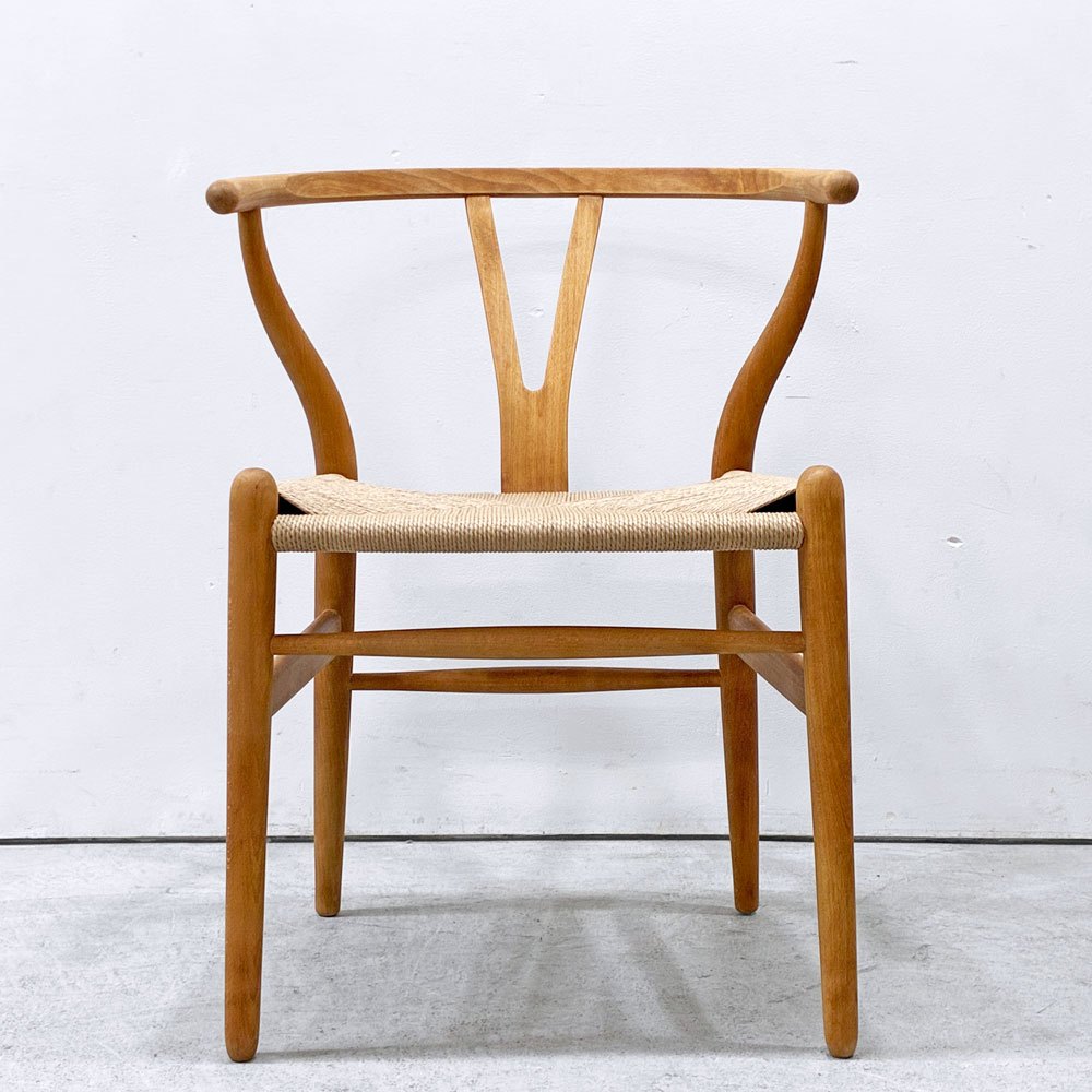カールハンセン＆サン Carl Hansen & Son CH24 Yチェア オイルフィニッシュ ビーチ材 ハンス・J・ウェグナー デンマーク ペーパーコード張替済 日本仕様サイズ ビンテージ D ●