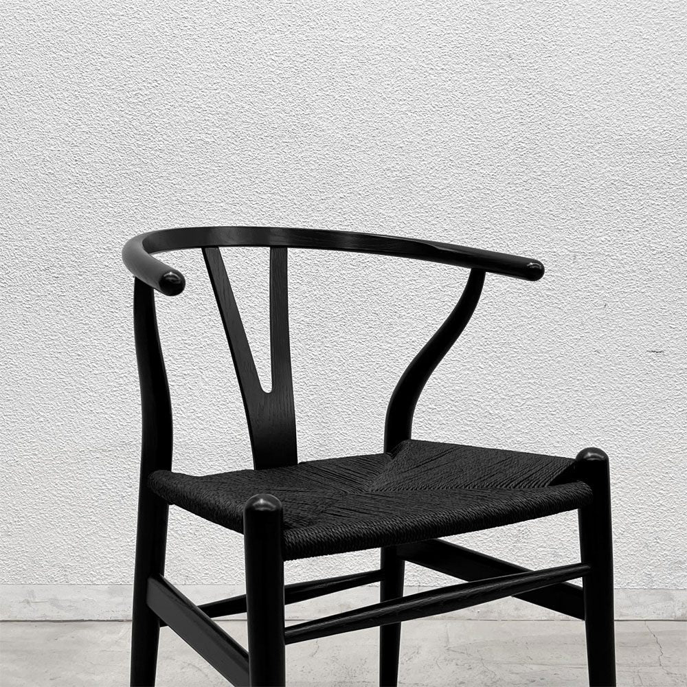 カールハンセン＆サン Carl Hansen & Son CH24 Yチェア ブラックラッカー × ブラックペーパーコード  ハンス・J・ウェグナー オーク材 〓