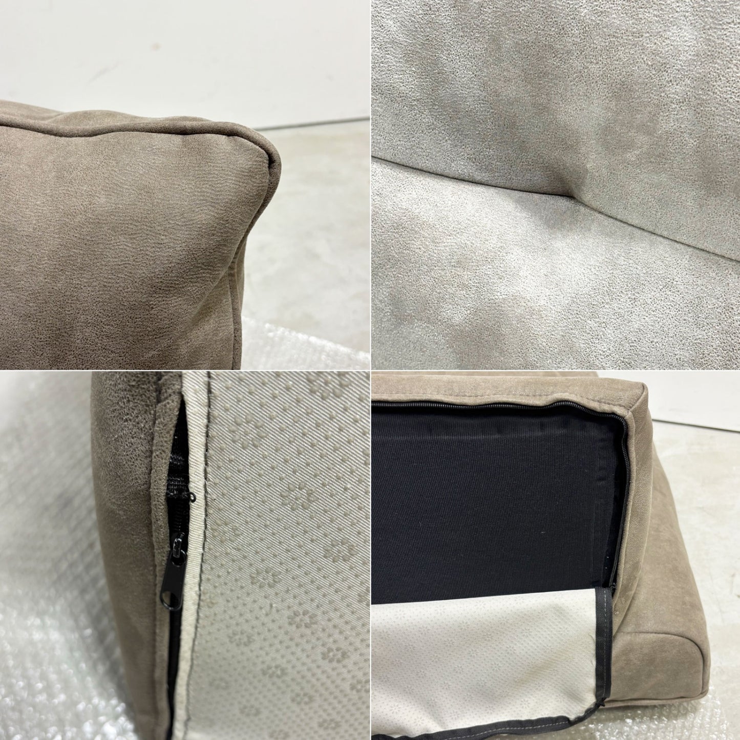 リラックスフォーム RELAX FORM アルフレード ALFREDO ソファ 背クッション 置き型クッション レザーテックス 関家具 ハイタイプ H52cm 展示品●