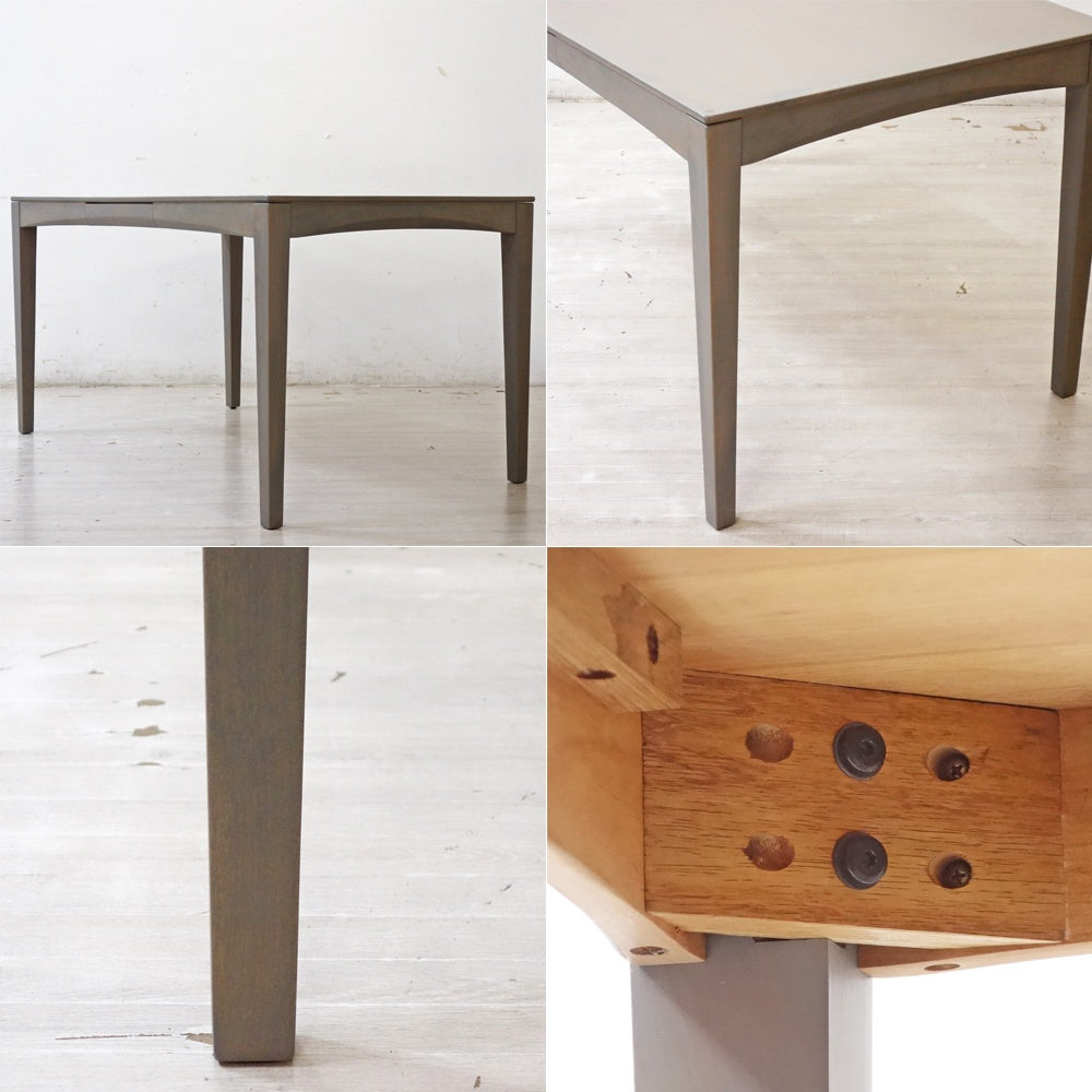 アクタス ACTUS エーボスコ2 A-BOSCO2 ダイニングテーブル 再塗装品 抽斗2杯 ニヤトー材 W135cm 朝日木材加工 ●