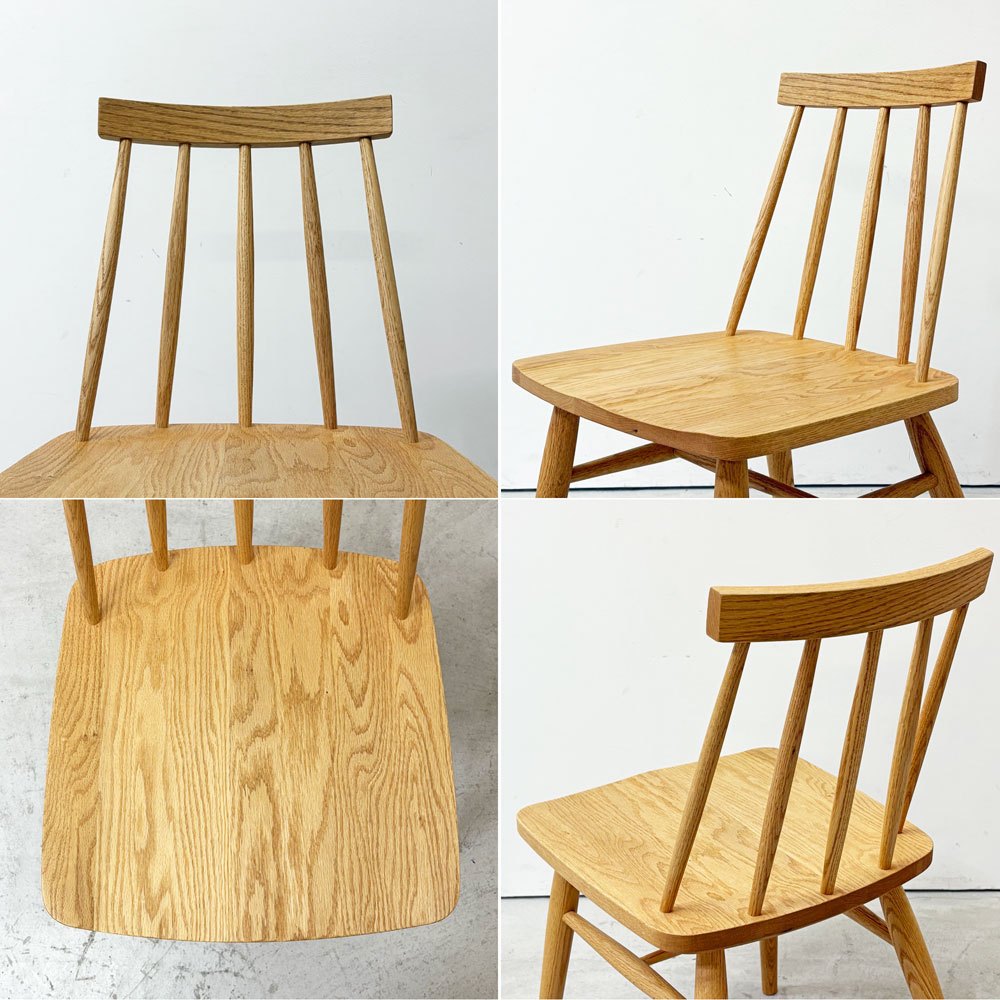 モモナチュラル MOMO Natural SB CHAIR ダイニングチェア オーク無垢材 オイルフィニッシュ ナチュラル ウィンザースタイル A ●