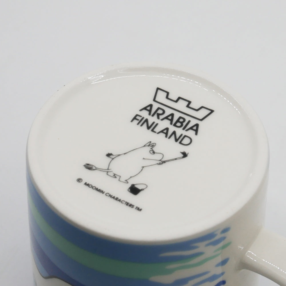 アラビア ARABIA ムーミンマグ MOOMIN ザ・ダイブ 2006年 夏限定 フィンランド 北欧食器 箱付き ●