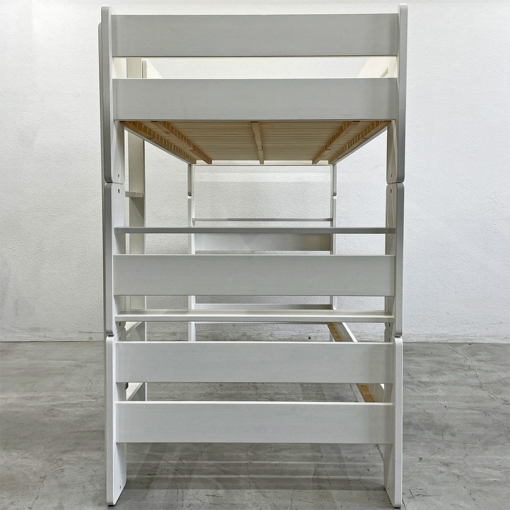 モモナチュラル MOMO Natural フェス ロフトベッド FHETH LOFT BED パイン材 ホワイトペイント 取扱説明書付 〓