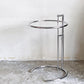 アイリーン・グレイ Eileen Gray アジャスタブルテーブル E1027 サイドテーブル ガラストップ クロームフレーム モダンデザイン リプロダクト品 ■
