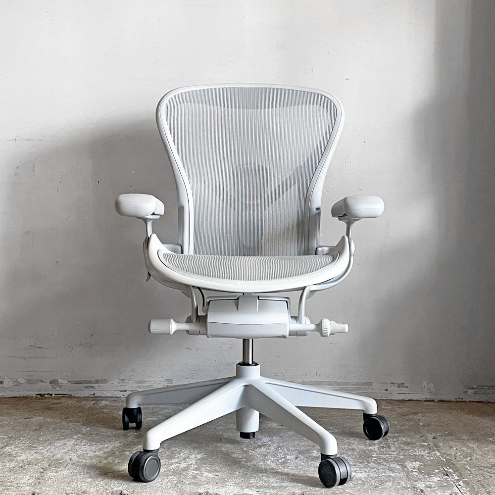 ハーマンミラー Herman Miller アーロンチェア リマスタード フル装備 Bサイズ ミネラル ポスチャーフィットSL デスクチェア オフィスチェア ビル・スタンフ ＆ ドン・チャドウィック ■