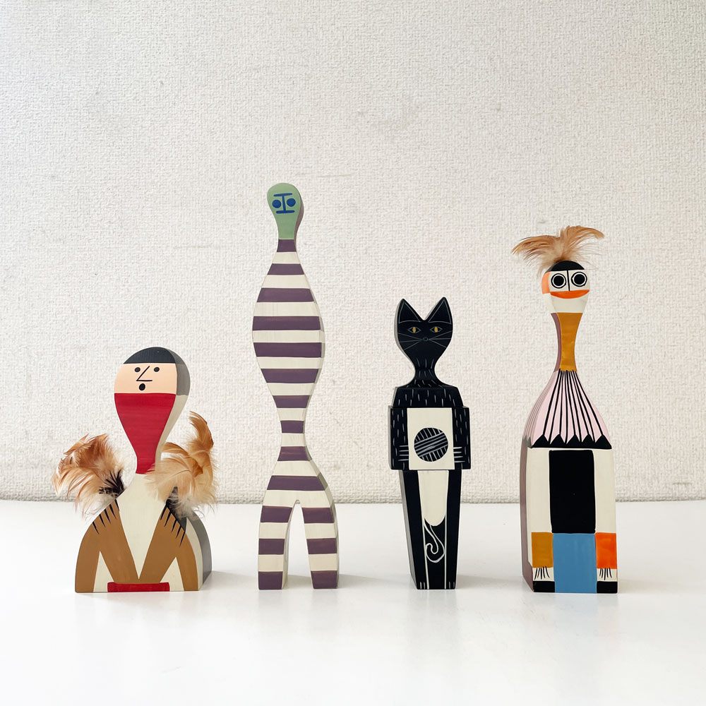 ヴィトラ vitra. ウッデンドール Wooden Dolls No.1 木製オブジェ モミ材 H19cm ハンドクラフト アレキサンダー・ジラード 定価￥22,000- ◎