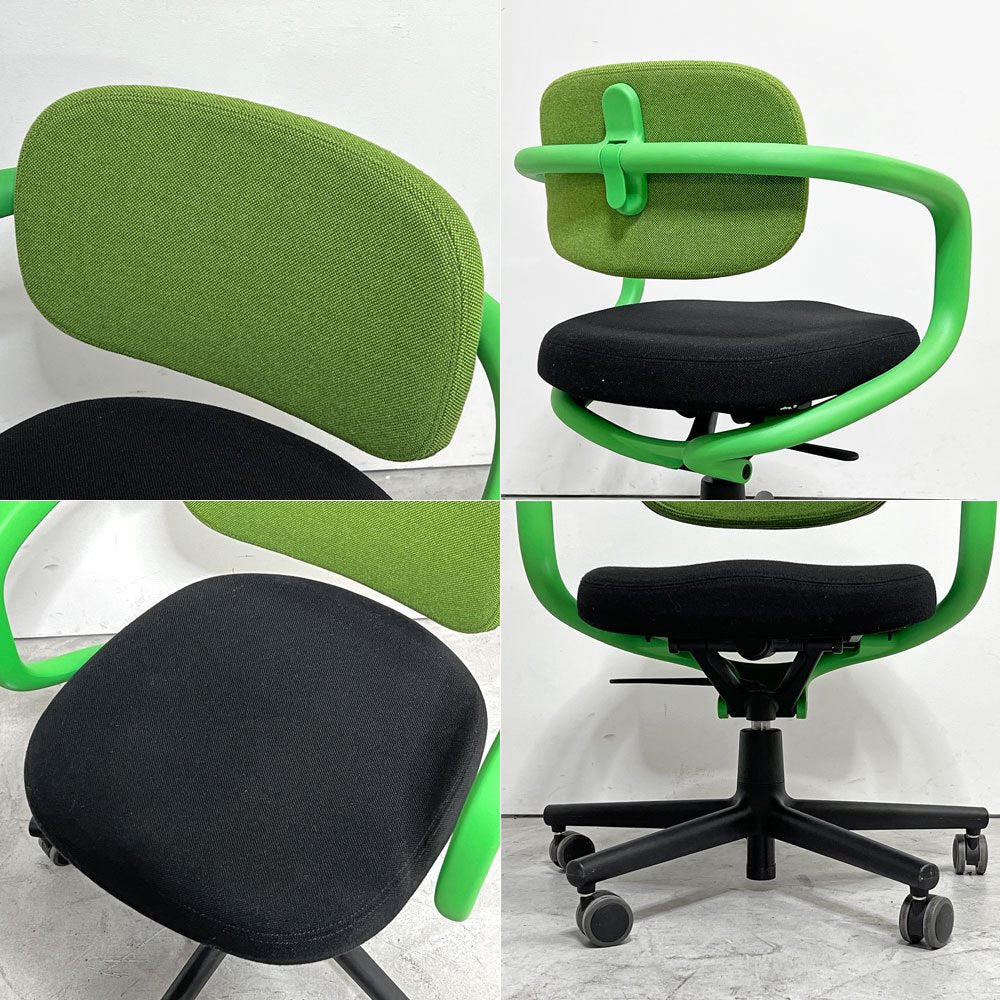 ヴィトラ vitra オールスター Allstar オフィスチェア デスクチェア グリーン × ブラック ファブリック コンスタンチン・グルチッチ 参考定価￥163,900- ●