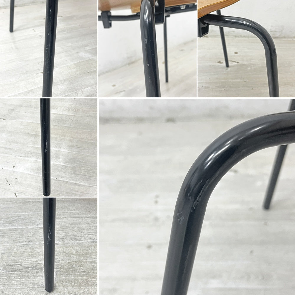 セイアローズ SEIARROWS ウッドスタックチェア WOOD STACK CHAIR チーク材 プライウッド スタッキングチェア B ●