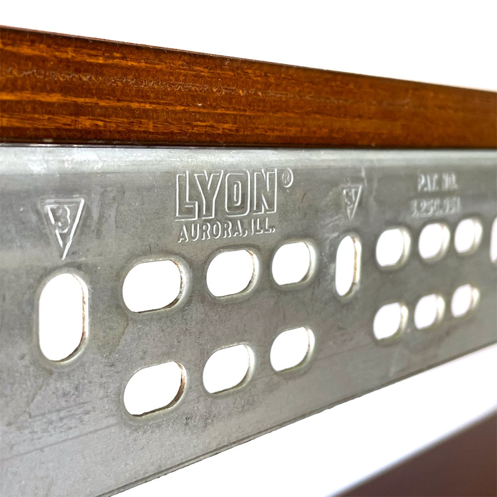 リオン LYON アングルシェルフ SLOTTED ANGLE SHELF 5段 オープンシェルフ インダストリアル P.F.S取扱 ★