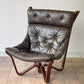 BRUNSTAD MOBELFABRIKK バイキングチェア Jim Myrstad ラウンジチェア 1Pソファ 北欧家具 本革 ビンテージ 北欧 ノルウェー ◇