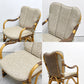 カザマ KAZAMA ルロット アームチェア Lurot Arm Chair ラタン 籐家具 ベージュ系 クッション付き インドネシア 定価￥48,800- C ●