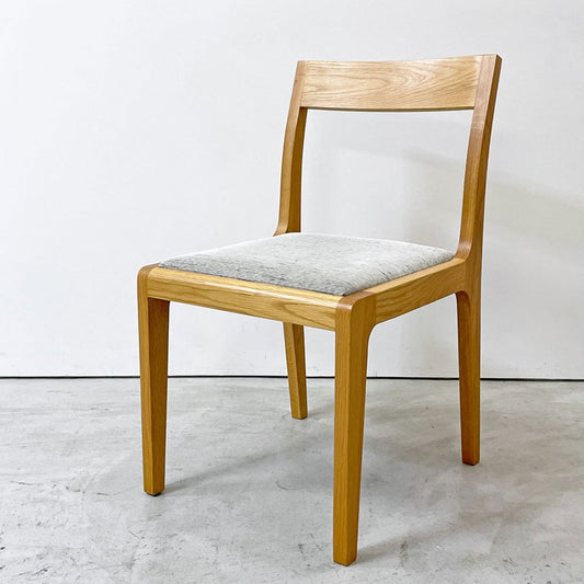 メーカーズ MAKER'S ダニッシュ Danish ダイニングチェア オーク材 モントレー ファブリック シルバーグレー 北欧スタイル B ●