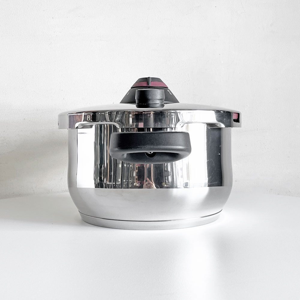 タッパーウェア Tupperware 圧力鍋 プレッシャークッカー Pressure Cooker 4.5L すのこ 三脚付き ステンレス ドイツ製 定価 ￥45,000- ■