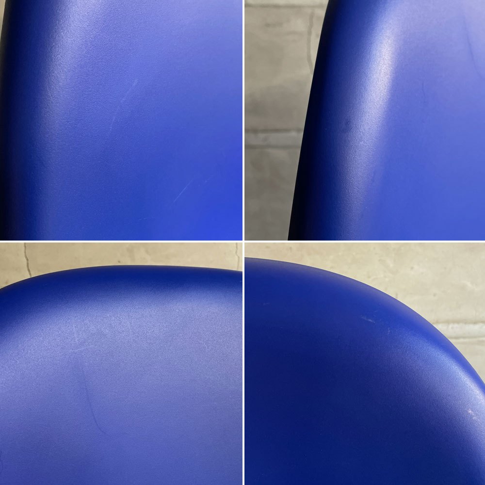 ヴィトラ vitra パントンチェア Panton Chair ブルー 屋内外使用可 ヴェルナー・パントン 旧モデル 廃番カラー ミッドセンチュリー スペースエイジ A ♪