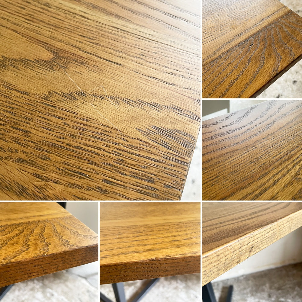 アクメファニチャー ACME Furniture グランビュー GRANDVIEW カフェテーブル オーク無垢材 スチール スクエア天板 W65cm ■