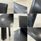 カッシーナ Cassina キャブチェア 412 CAB CHAIR アームレス 本革 ブラック マリオ・ベリーニ MoMA 永久展示品 イタリアモダン 定価￥308,000- B ●