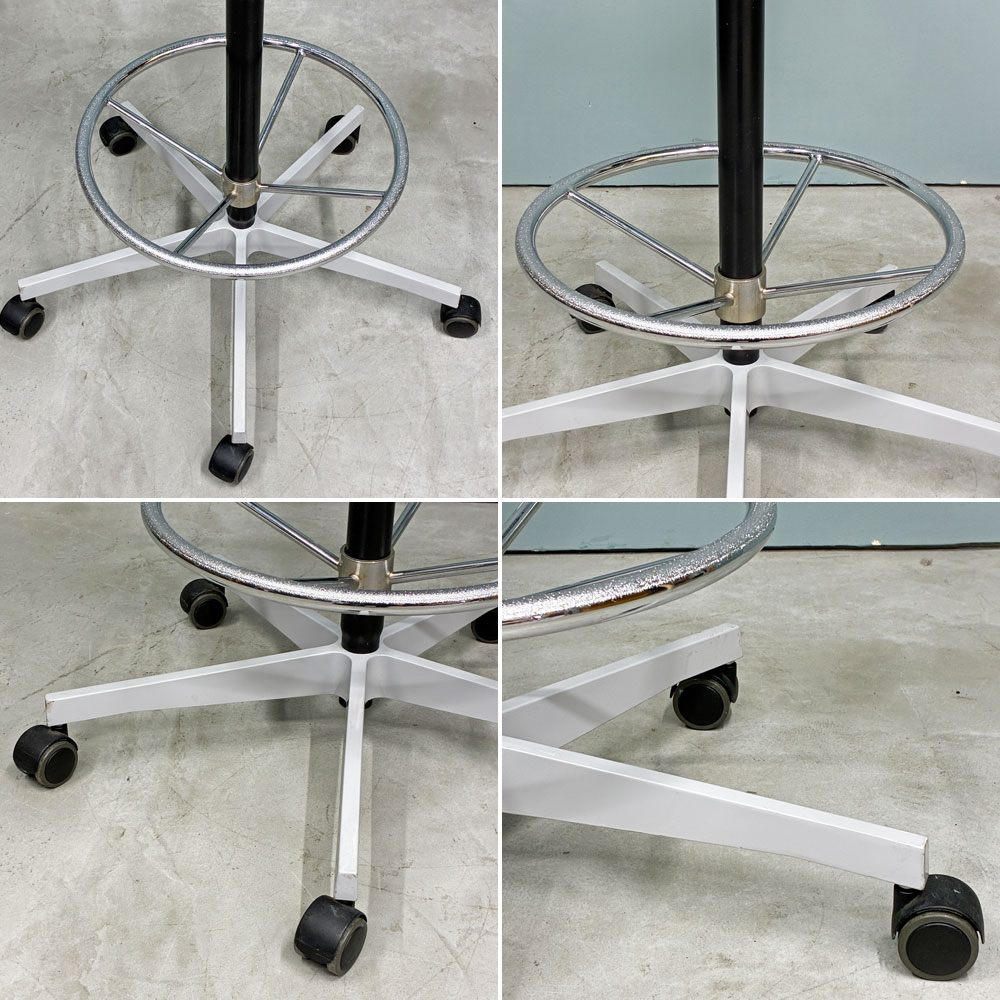 ヴィトラ Vitra ゼロフォー .04 Counter カウンターチェア アームレス オフィスチェア ハイチェア グレー キャスターベース 座面昇降 マールテン・ヴァン・セーヴェレン ◎