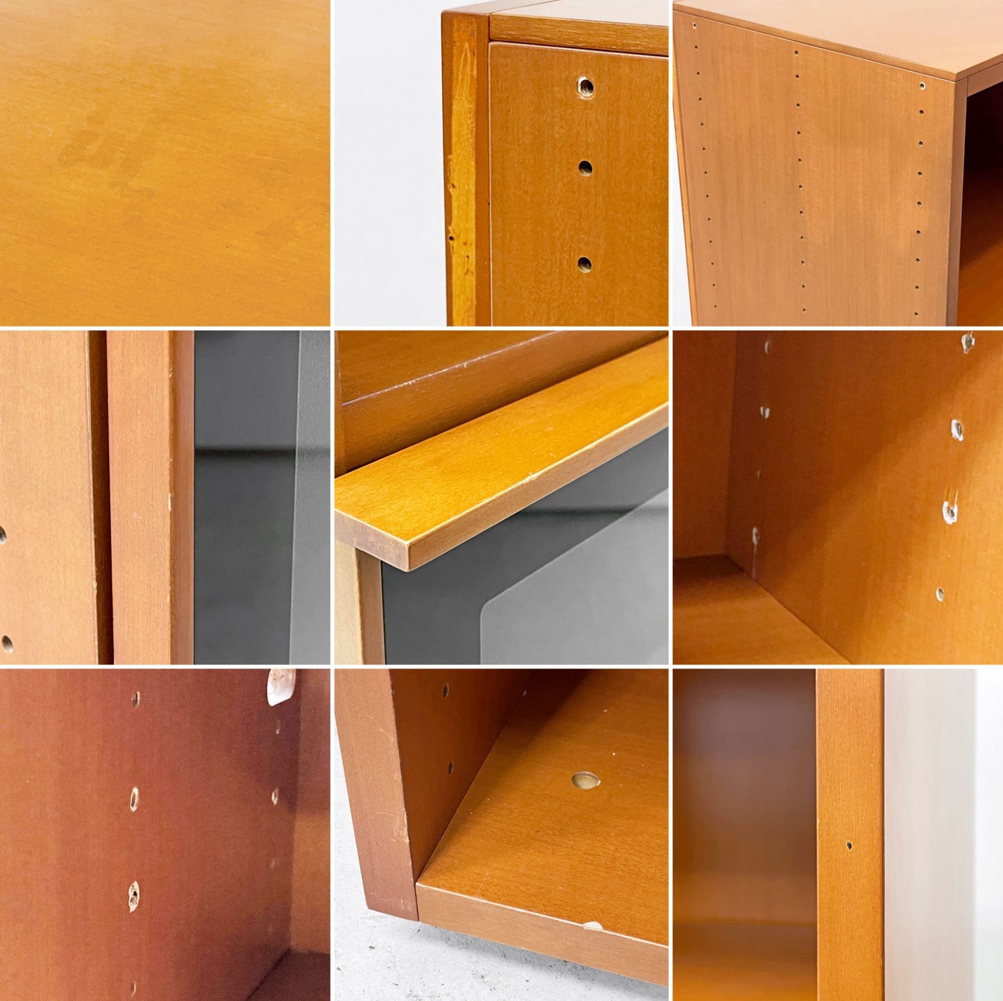 アルフレックス arflex コンポーザー COMPOSER キャビネット チェリー色 スリムキャビネット 棚板一枚付属 ガラス扉 ナチュラルモダン ●