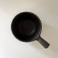 正島克哉 Katsuya Shoujima 片手土鍋 黒 小 全幅19.5cm 直火可 工房正島 現代作家 C ◎