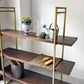 ダッチボーン DUTCH BONE クラスシェルフ Class shelf  ヘリンボーン オープンシェルフ アカシア材 ダークウッド 真鍮 アジャスター付き ビンテージスタイル  オランダ 参考価格￥200.000- ★