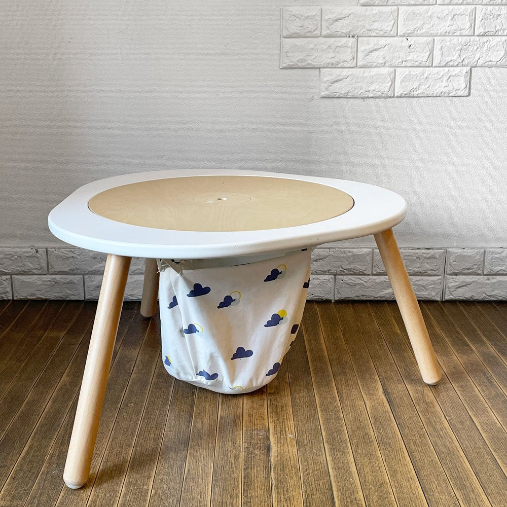 ストッケ STOKKE ミューテーブル Mu Table ホワイト キッズテーブル オプション多数 ノルウェー 北欧家具 合計定価：￥53,570- ◎