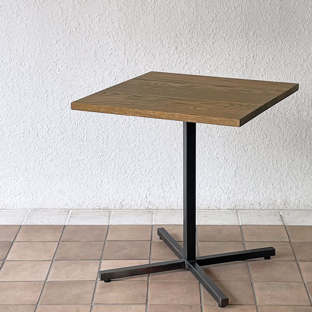 アクメファニチャー ACME Furniture グランビュー GRANDVIEW カフェテーブル オーク無垢材 スチール ダイニングテーブル スクエア W65cm ◇