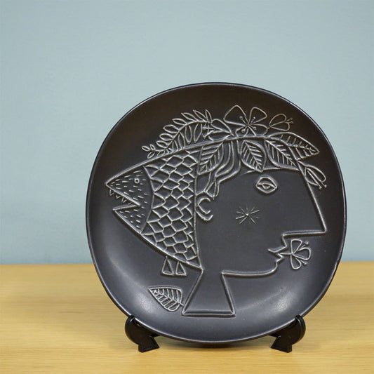 グスタフスベリ GUSTAVSBERG ピアッツァ Piazza プレート 19cm スティグ・リンドベリ Stig Lindberg スウェーデン 北欧食器 ◎