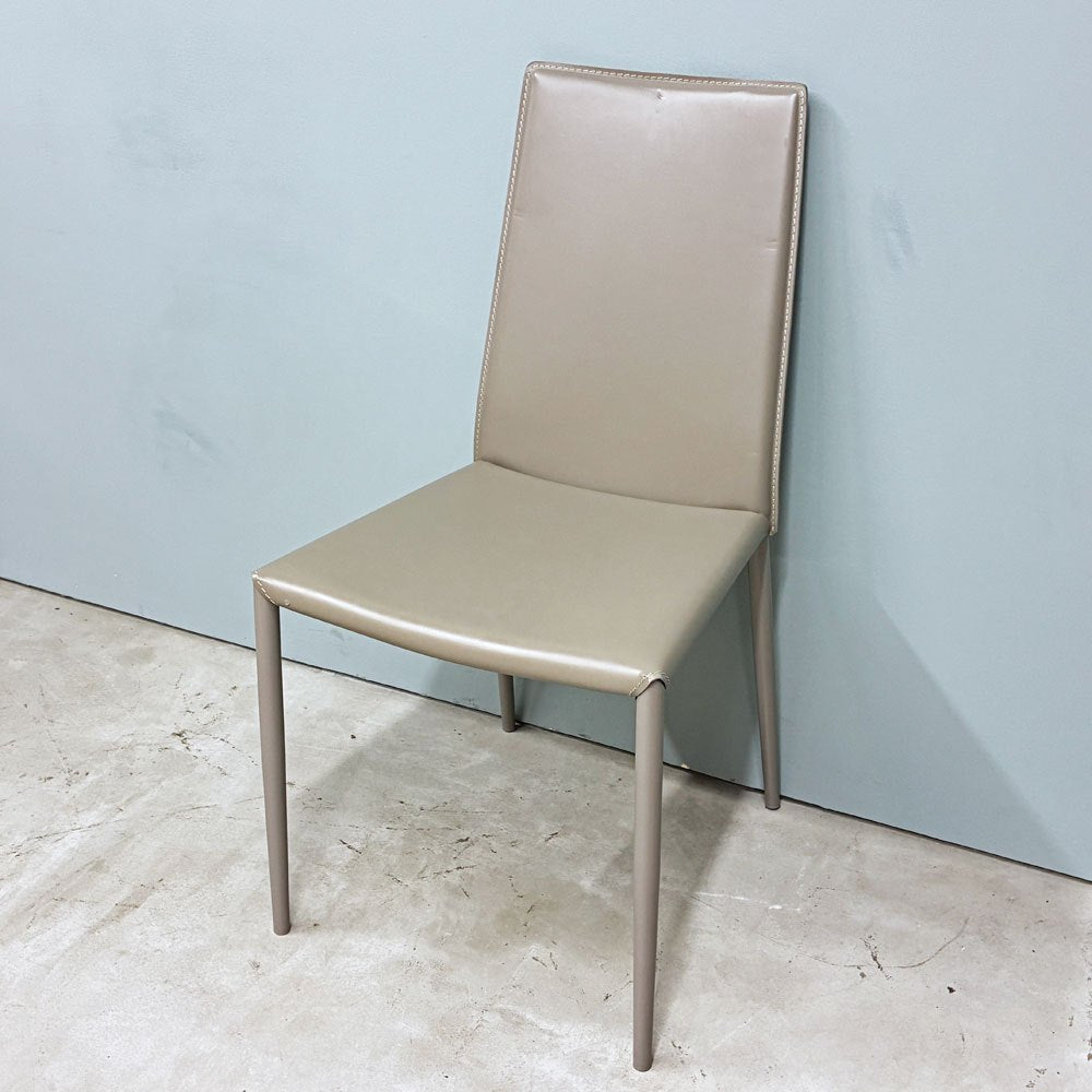 カリガリス Calligaris ボヘム BOHEME ダイニングチェア トープ 再生レザー ミニマル モダン イタリア  B ◎