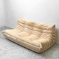 リーンロゼ ligne roset トーゴ TOGO 3シーターソファ Lランク Ultrasuede HP Shell Beige ミッシェル・デュカロワ Michel Ducaroy フランス家具 ●