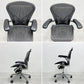 ハーマンミラー Herman Miller アーロンチェア Bサイズ ポスチャーフィット クラシックカーボンメッシュ ポリッシュドアルミベース ビル・スタンフ ＆ ドン・チャドウィック 〓