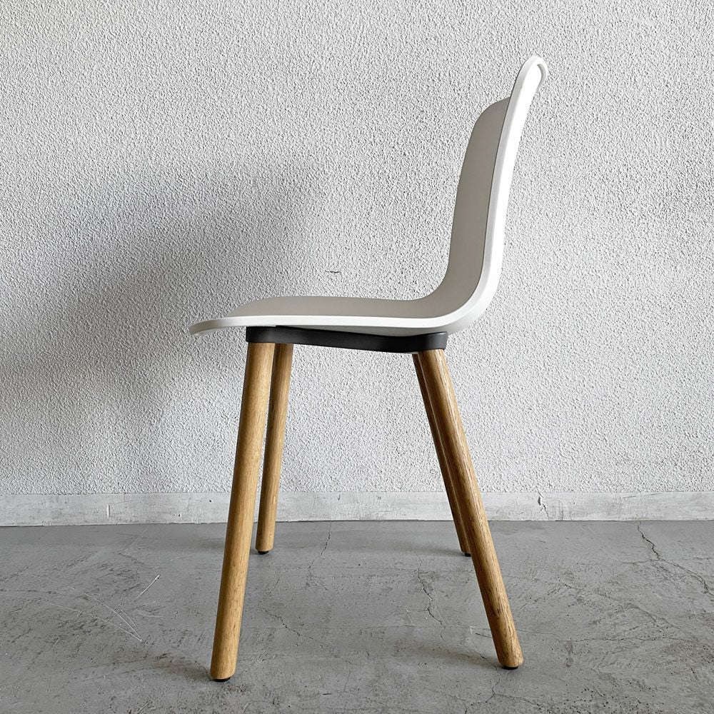 ヴィトラ vitra ハルウッド HAL WOOD サイドチェア ダイニングチェア ホワイト ナチュラルオーク ジャスパー・モリソン 現行定価￥78,100- B 〓