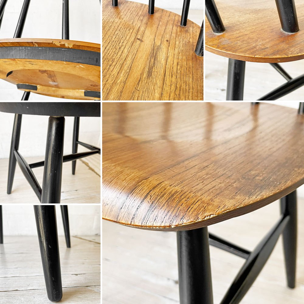 アスコ ASKO ファネットチェア Fanett chair イルマリ・タピオヴァーラ ダイニングチェア チーク材 50～60年代 フィンランド製 北欧ビンテージ 名作 ★
