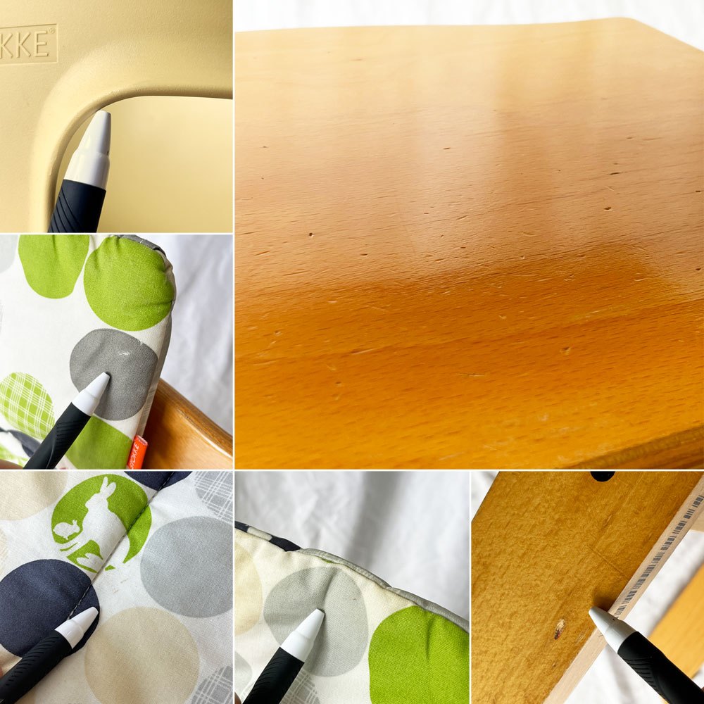ストッケ STOKKE トリップトラップ TRIPP TRAPP ベビーチェア キッズチェア ベビーセット付き ナチュラル S/N3~ノルウェー 北欧家具 廃番クッション ◇