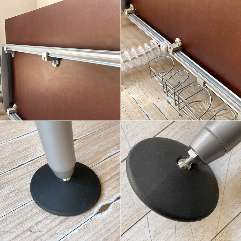 ハーマンミラー Herman Miller アバックエンバイロメンツ ABAK ミーティングテーブル デスク W140cm ナチュラルカラー ケーブルスパイン付 ティム・ウォレス ★