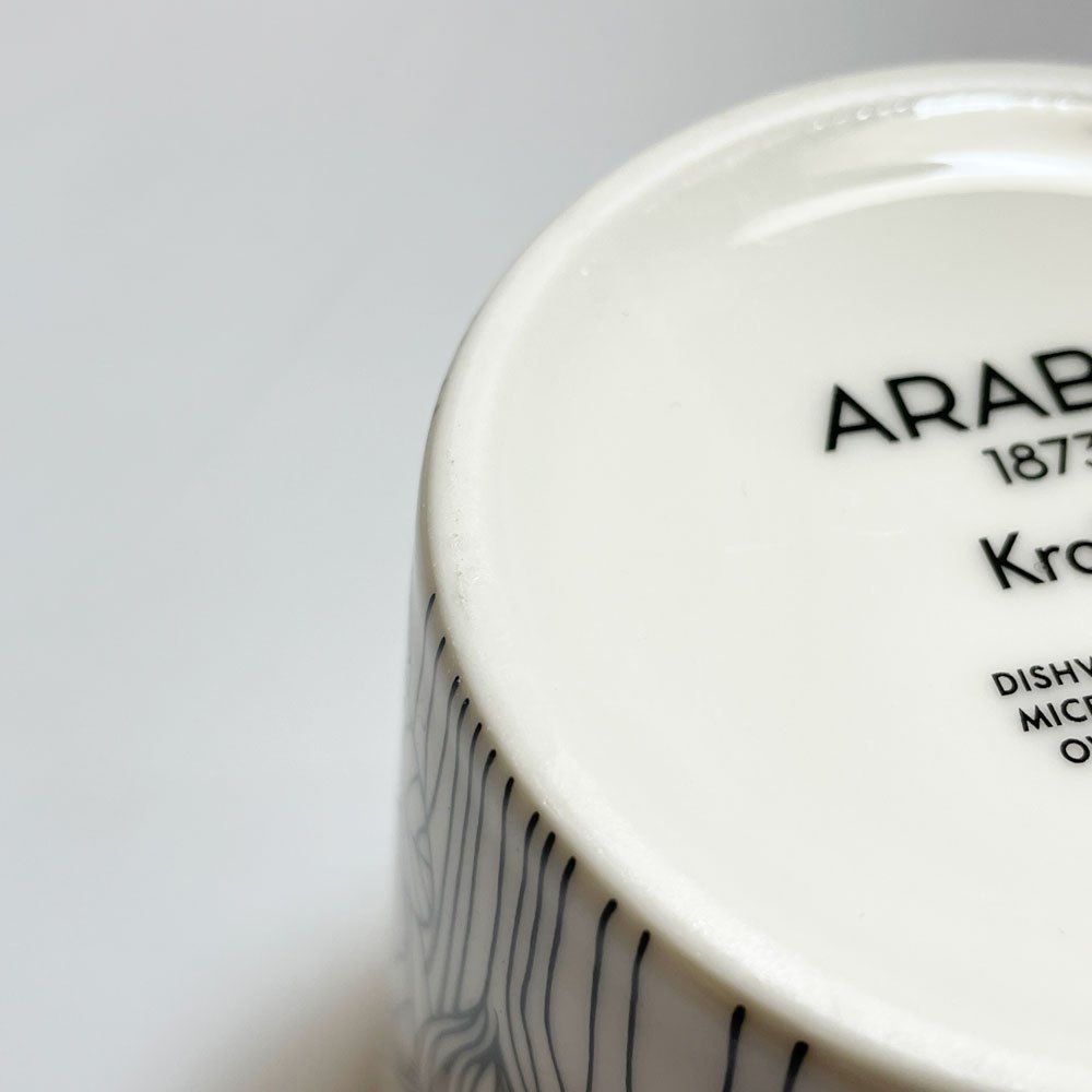 アラビア ARABIA クロッカス Krokus マグカップ 0.3L 280ml ブラック エステリ・トムラ 復刻 未使用品 フィンランド 北欧食器 ★