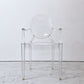 カルテル Kartell ルイゴースト LouisGhost アームチェア クリスタル スタッキング フィリップ・スタルク Philippe Starck イタリア ●